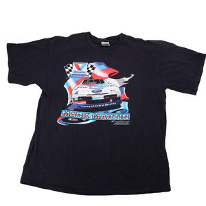 Vintage Nascar Valvoline Racing Mark Martin Graphic T Shirt